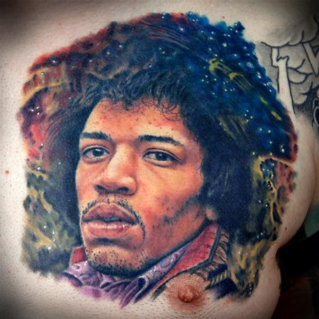 tattoos/ - Jimi Hendrix portrait - 108212